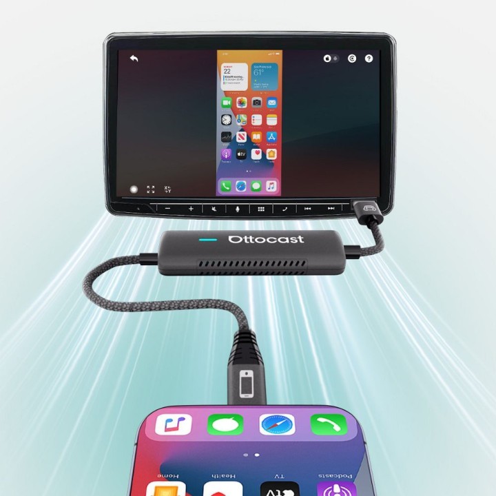 Car adapter OTTOCAST Mirrortouch CA450-T black