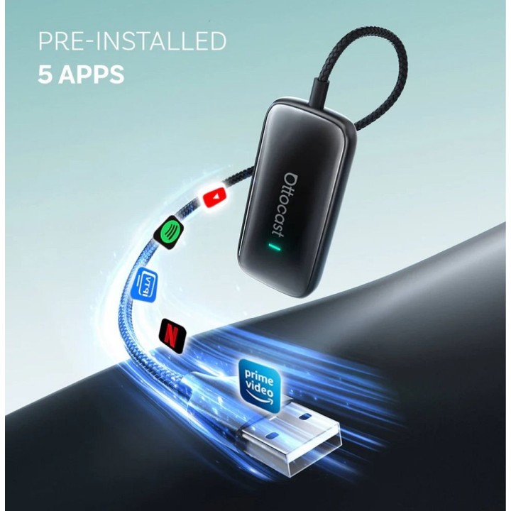 Wireless car adapter OTTOCAST Play2Video CA515-T black