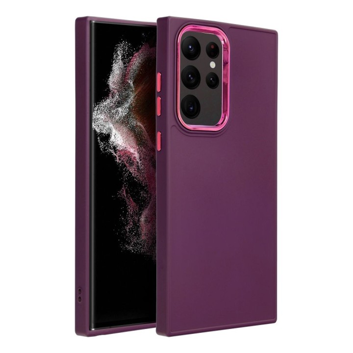 Чехол для Samsung S22 ULTRA Frame фиолетовый