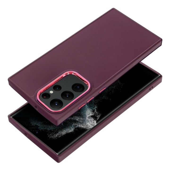 Чехол для Samsung S22 ULTRA Frame фиолетовый