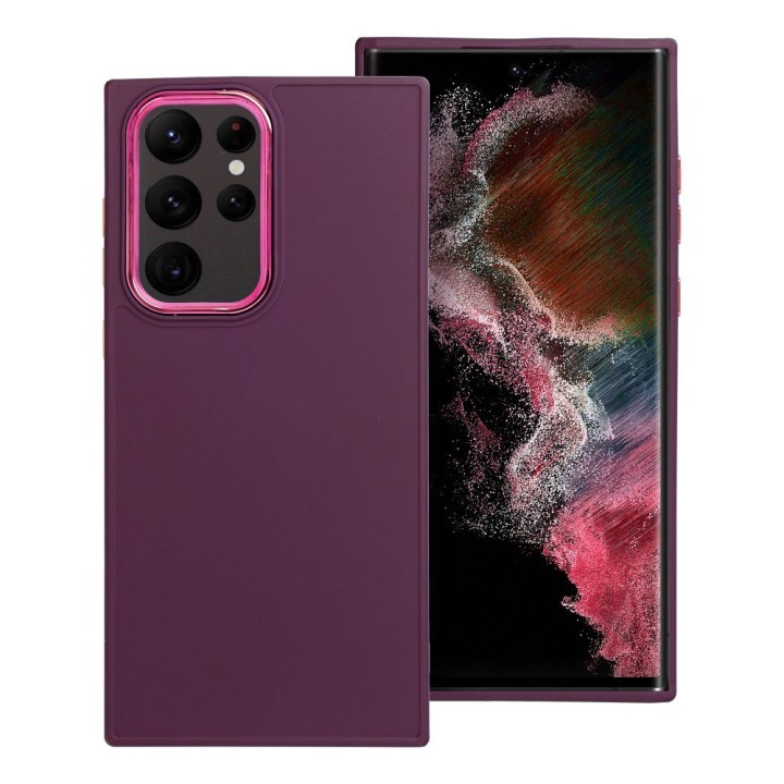 Etui na Samsung S22 ULTRA Frame fioletowe