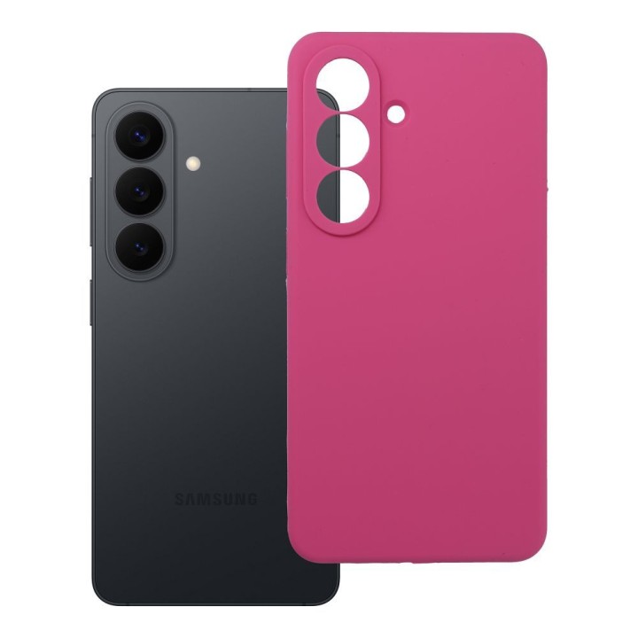 Чохол для Samsung S26 Silicone 2mm (camera protection) рожевий