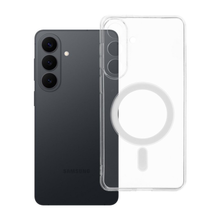 Чехол для Samsung S26 PLUS Clear Case 2 mm Mag Cover совместимый с MagSafe (camera protection) прозрачный