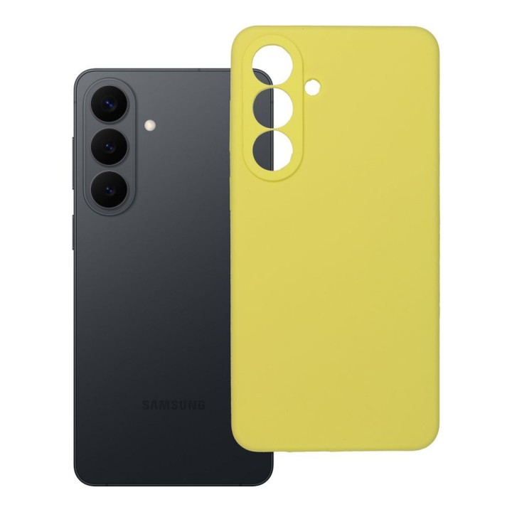 Case for Samsung S26 PLUS Silicone 2mm (camera protection) yellow