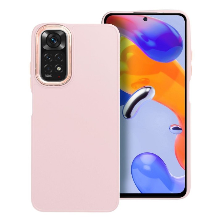 Чехол для Xiaomi Redmi Note 11 / 11S Frame пудрово-розовый