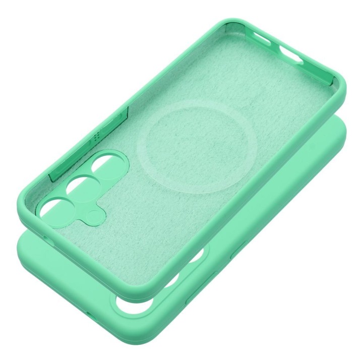 Case for Samsung S26 Silicone 2mm (camera protection) compatible with MagSafe mint