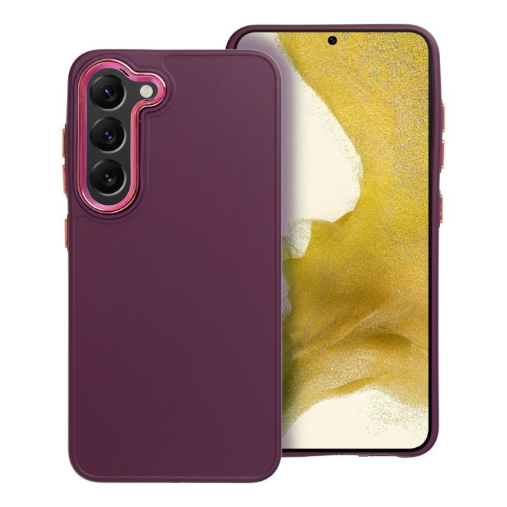 Etui na Samsung S23 Frame fioletowe