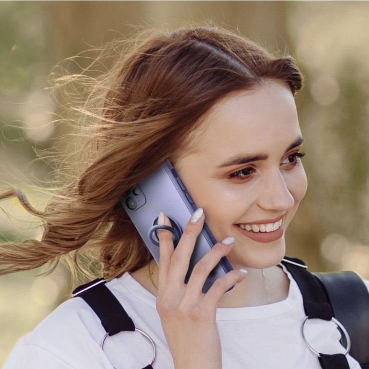 Etui na Samsung S26 PLUS Silicone Ring fioletowe