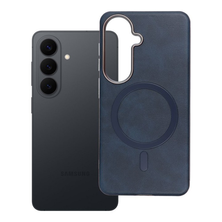 Etui na Samsung S26 Gentleman Mag Cover zgodne z MagSafe granatowe