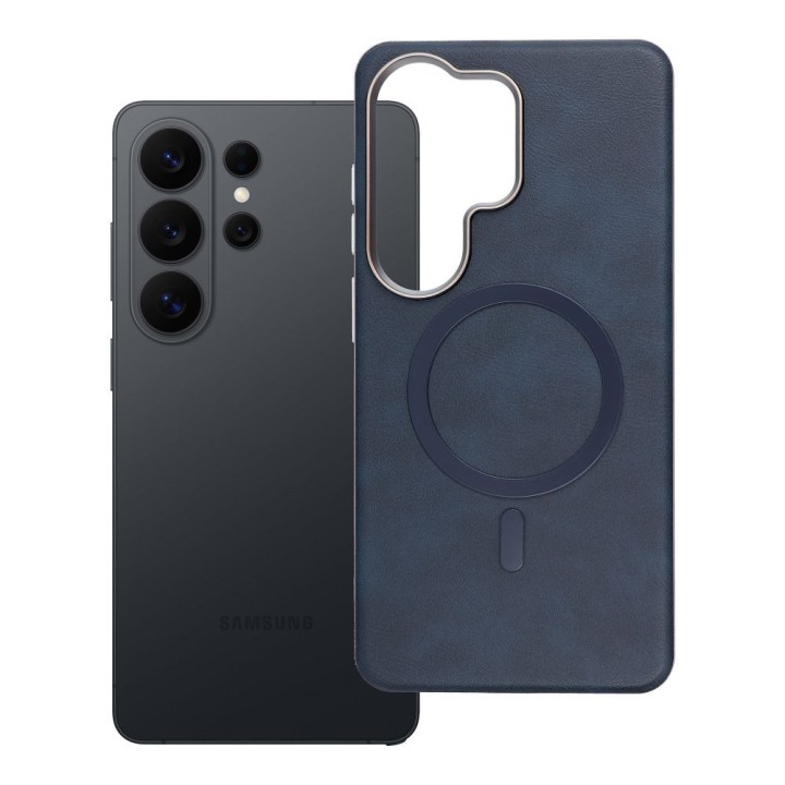 Case for Samsung S26 ULTRA Gentleman Mag Cover compatible with MagSafe navy blue