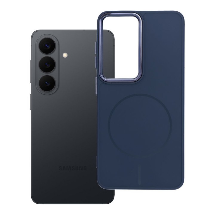 Case for Samsung S26 Frame Mag Cover MagSafe compatible navy blue
