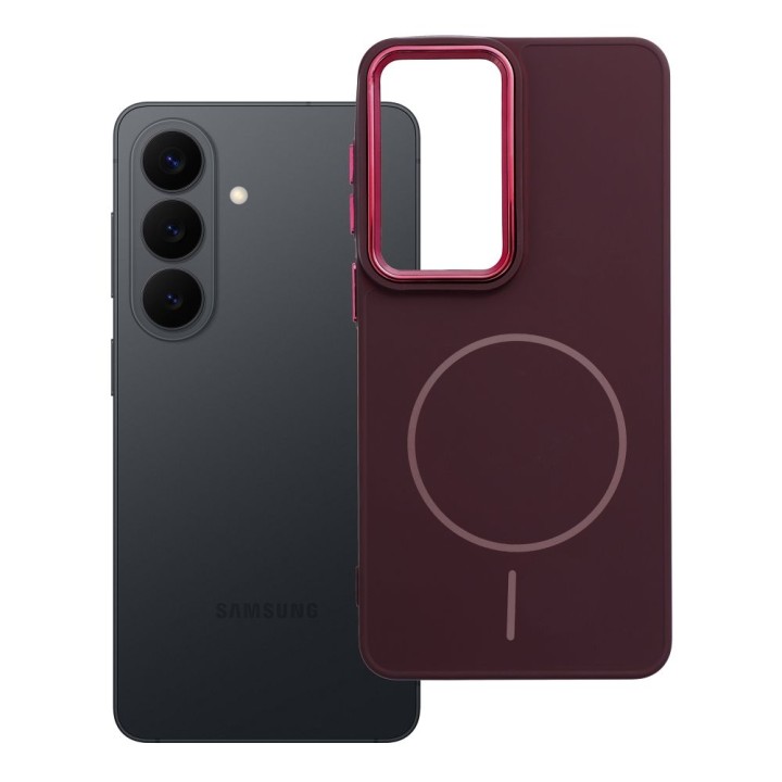 Чехол FRAME MAG COVER совместимый с Magsafe для SAMSUNG S26 Plus фиолетовый