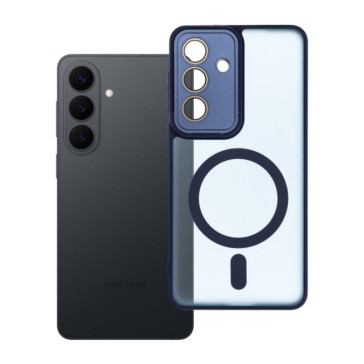 Чехол для Samsung S26 PLUS Variete Mag Cover совместимый с MagSafe темно-синий