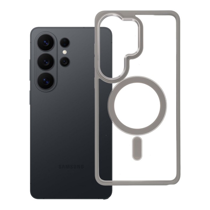 Чехол для Samsung S26 ULTRA Color Edge Mag Cover совместимый с MagSafe титаново-серый