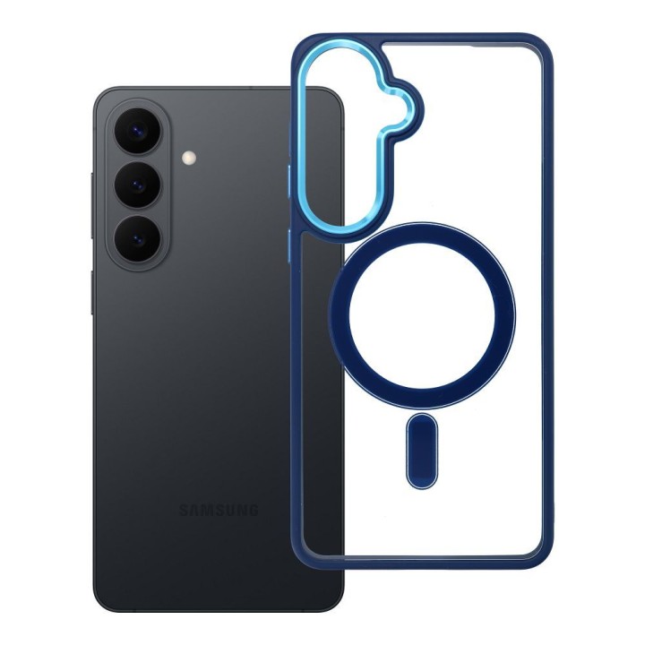Чехол для Samsung S26 PLUS Color Edge Mag Cover совместимый с MagSafe синий