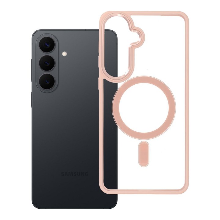 Чохол для Samsung S26 PLUS Color Edge Mag Cover сумісний із MagSafe рожевий