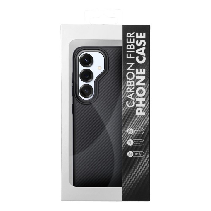 Case for Samsung S26 PLUS Carbon Elite Mag Cover MagSafe compatible black