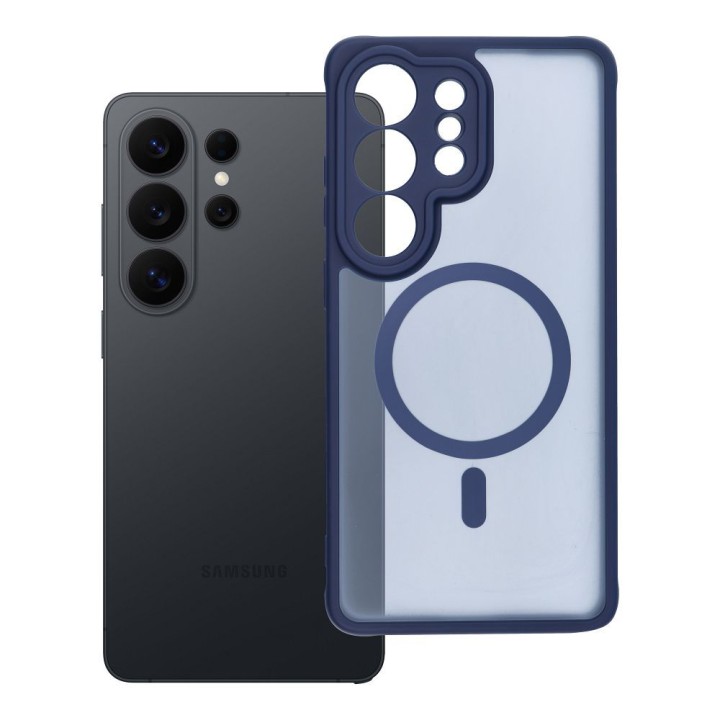 Чохол для Samsung S26 ULTRA Full Matte Mag Cover сумісний із MagSafe синій