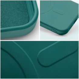 Case for Samsung S26 PLUS Silicone Mag Cover MagSafe compatible (camera protection) green