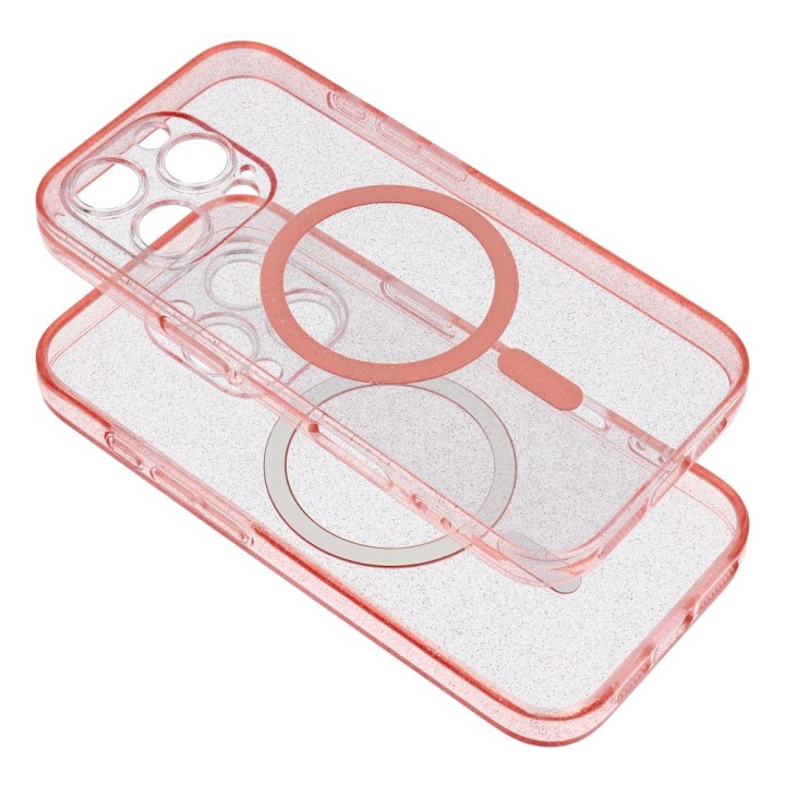 Etui na Samsung S26 ULTRA Clear Mag Cover - Glitter (Str) zgodne z MagSafe różowe glitter