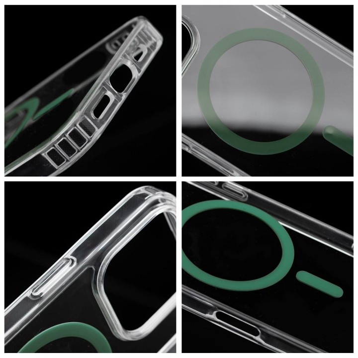 Case for Samsung S26 Drop Glue Colorful Ring Mag Cover compatible with MagSafe dark green
