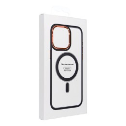 Case for Samsung S26 PLUS Color Edge Mag Cover compatible with MagSafe black-red