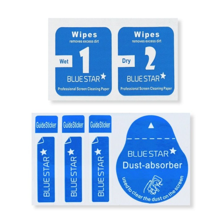Закаленное стекло для Motorola E22 Blue Star