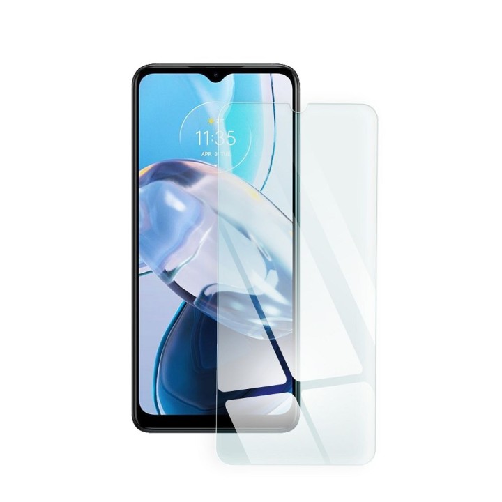 Закаленное стекло для Motorola E22 Blue Star