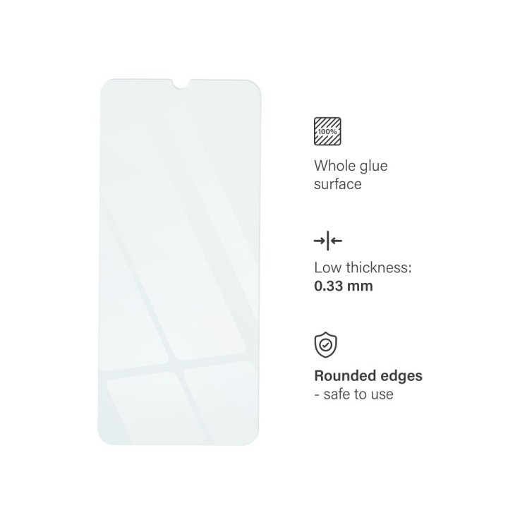 Tempered glass for Motorola E22 Blue Star