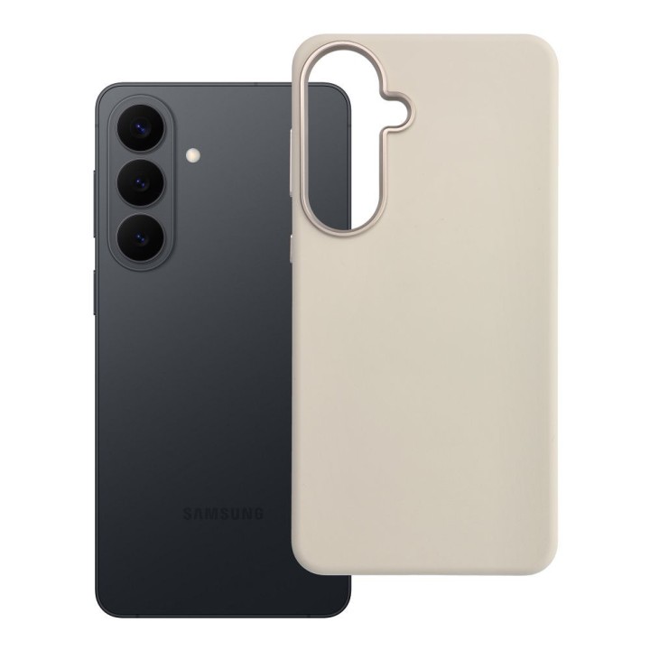 Case for Samsung S26 PLUS Forcell F-Protect Frame Premium compatible with MagSafe antique white 0INT