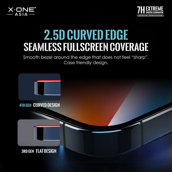 Protektor do iPhone 14 PRO / 15 LCD X-One Extreme Shock Eliminator 4th gen.
