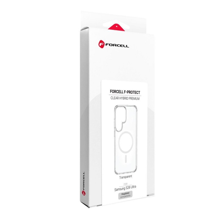Etui na Samsung S26 ULTRA Forcell F-Protect Clear Hybrid Premium zgodne z MagSafe transparentne 0INT