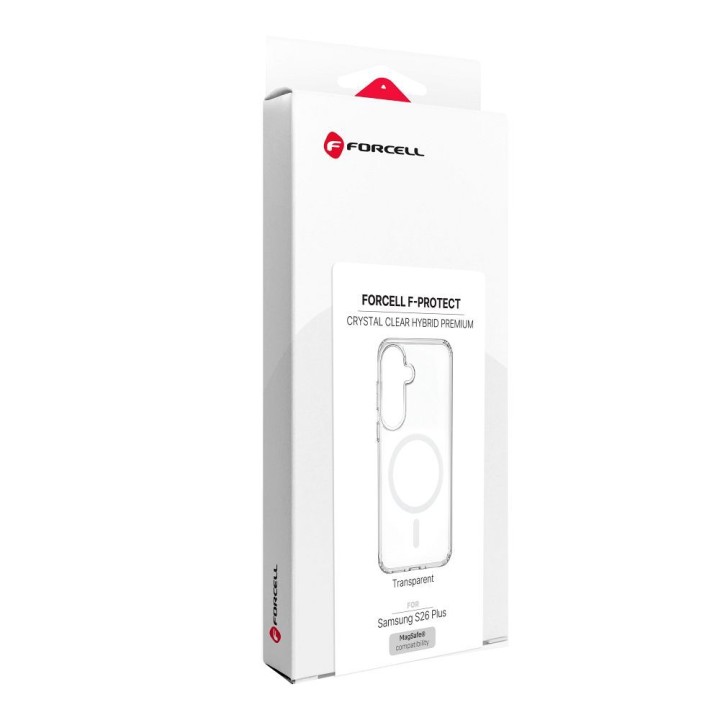 Case for Samsung S26 PLUS Forcell F-Protect Clear Hybrid Premium MagSafe compatible transparent 0INT