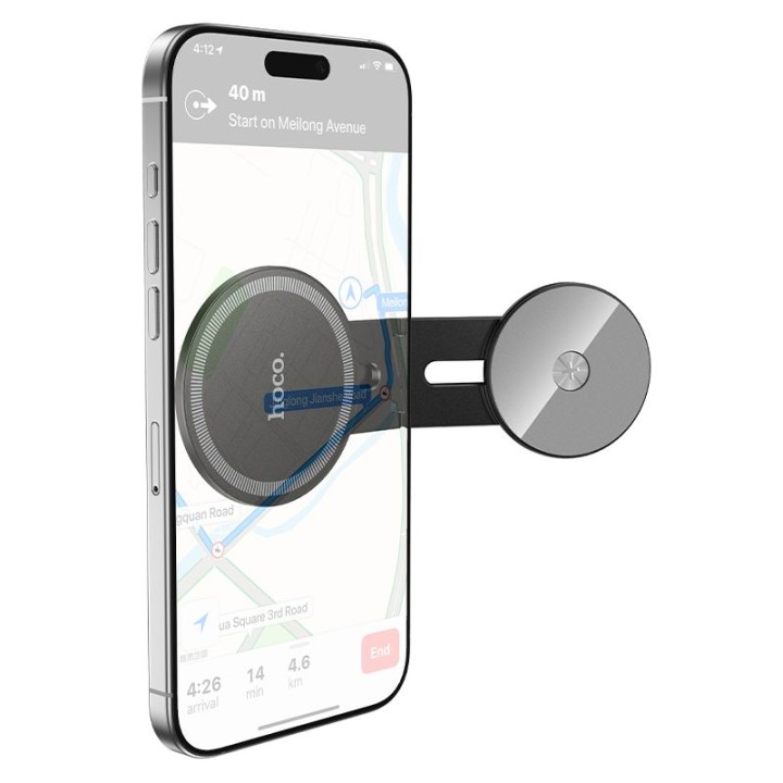 Magnetic phone holder for the back of a screen Hoco H93 black