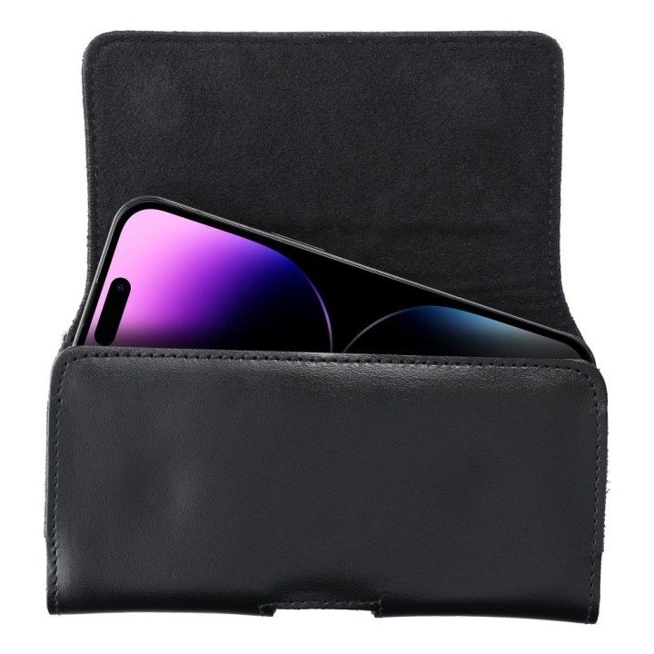 Шкіряний горизонтальний поясний чохол для телефону iPhone 12 / 12 PRO / 13 / 13 PRO / 14 / 14 PRO / Samsung S10 / S20 / S21 / A4