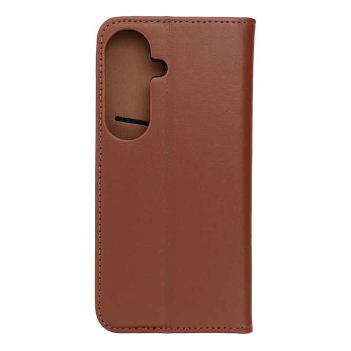 Etui z klapką na Samsung S26 Smart Pro Book skórzane brązowe