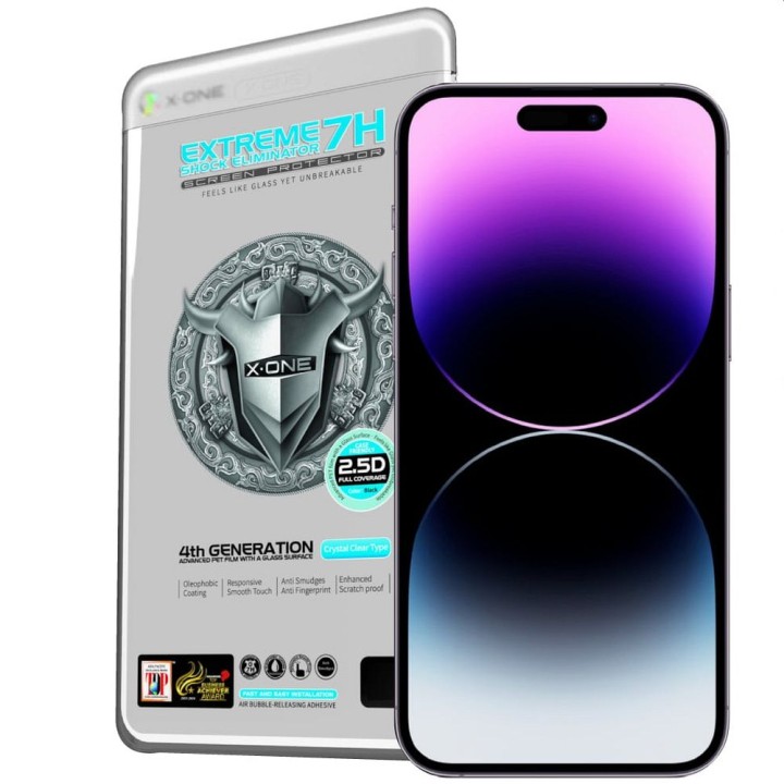 Protektor do iPhone 14 PRO MAX / 15 PLUS LCD X-One Extreme Shock Eliminator 4th gen.
