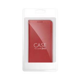 Чохол з клапаном для Samsung S26 EDGE Smart Pro Book шкіряний бордовий