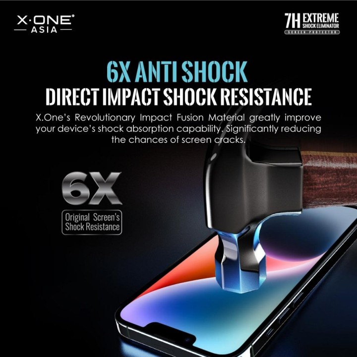 Protektor do iPhone 14 PRO / 15 LCD X-One Extreme Shock Eliminator 4th gen.