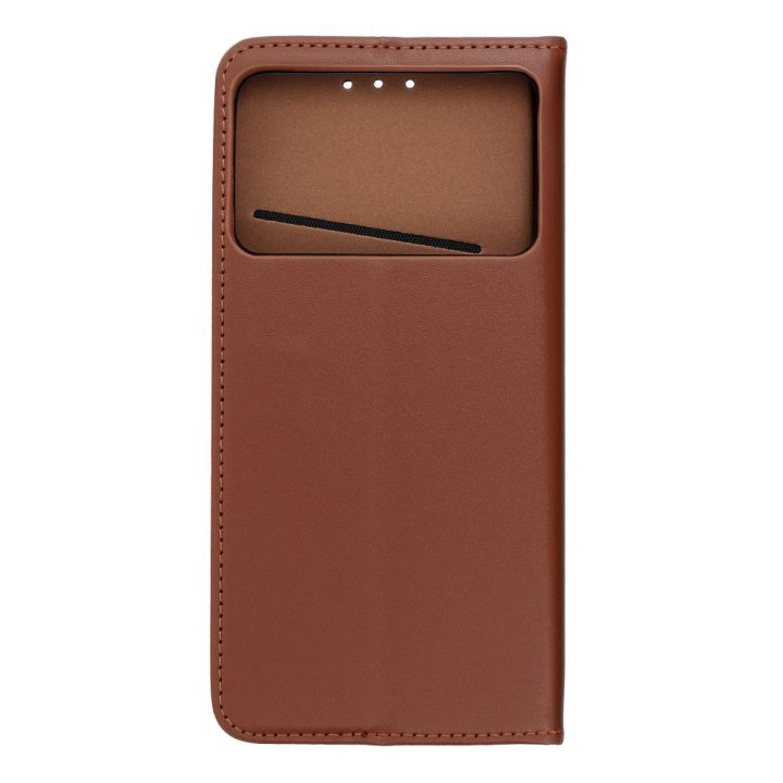 Etui z klapką na Samsung S26 EDGE Smart Pro Book skórzane brązowe