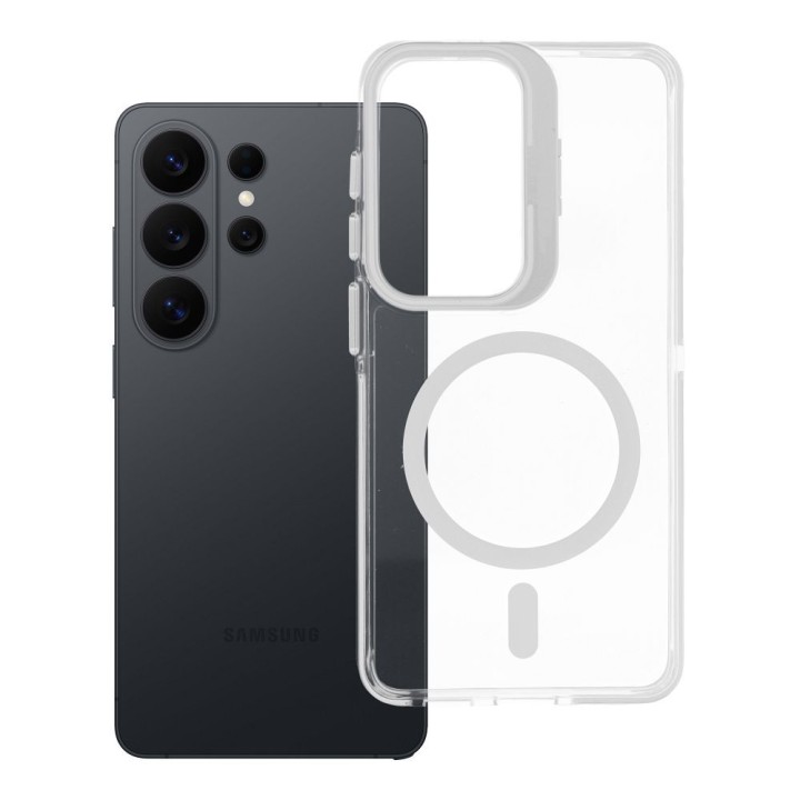 Чохол для Samsung S26 Lens Mag Cover сумісний із MagSafe білий