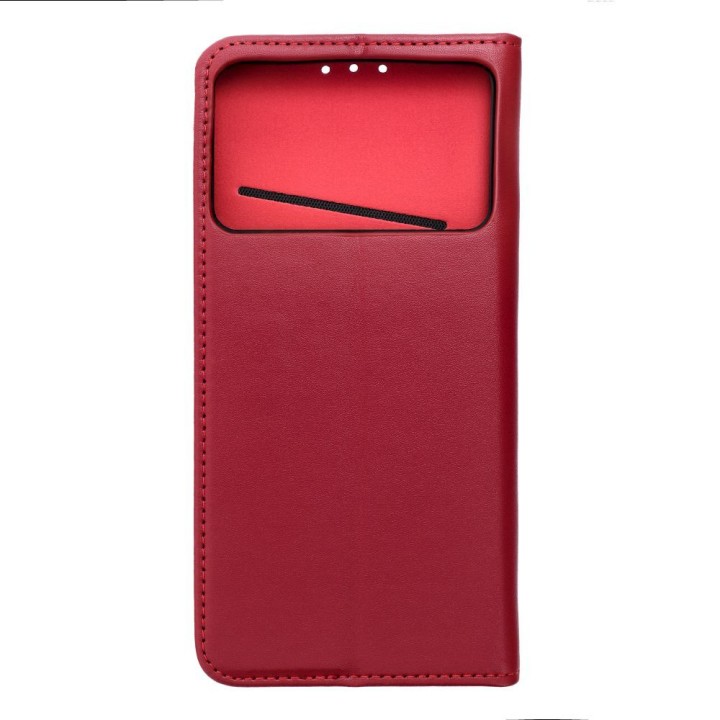 Flip case for Samsung S26 EDGE Smart Pro Book leather maroon