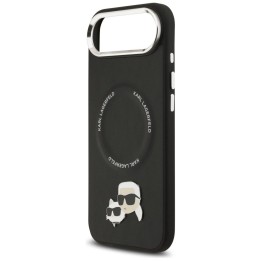 KARL LAGERFELD чохол для IPHONE 17 Air сумісний із MagSafe KLHMP17MPSMLRKCK (PU K&C PINS) чорний