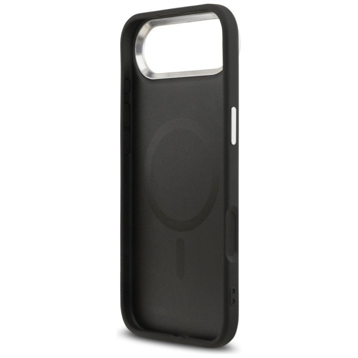 KARL LAGERFELD case for IPHONE 17 Air compatible with MagSafe KLHMP17MPSMLRKCK (PU K&C PINS) black