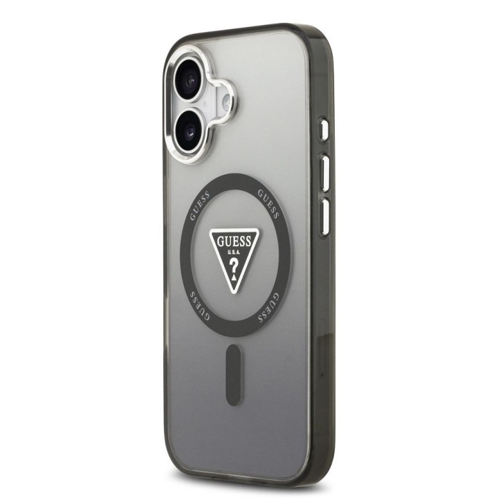 GUESS case for IPHONE 17 compatible with MagSafe GUHMP17SHGTMLCGK (IML Gradient W/ Triangle Logo) black