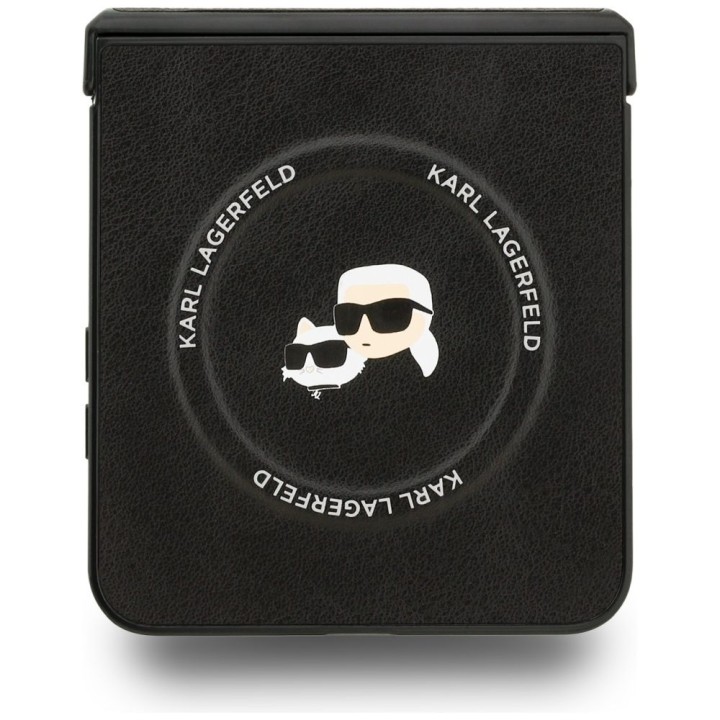 KARL LAGERFELD чохол для SAMSUNG Z FLIP7 сумісний із MagSafe KLHMZF7PSMLRKCK (PU K&C PINS) чорний