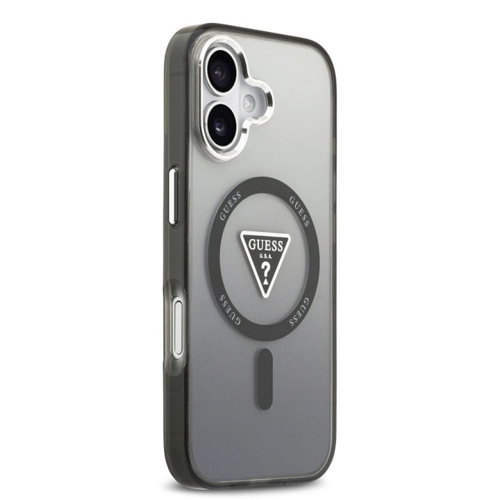 GUESS case for IPHONE 17 compatible with MagSafe GUHMP17SHGTMLCGK (IML Gradient W/ Triangle Logo) black
