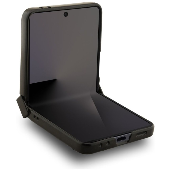 KARL LAGERFELD case for SAMSUNG Z FLIP7 compatible with MagSafe KLHMZF7PSMLRKCK (PU K&C PINS) black