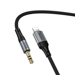 Кабель AUX Jack 3,5 mm для Lightning Hoco 1,5 m UPA33A черный