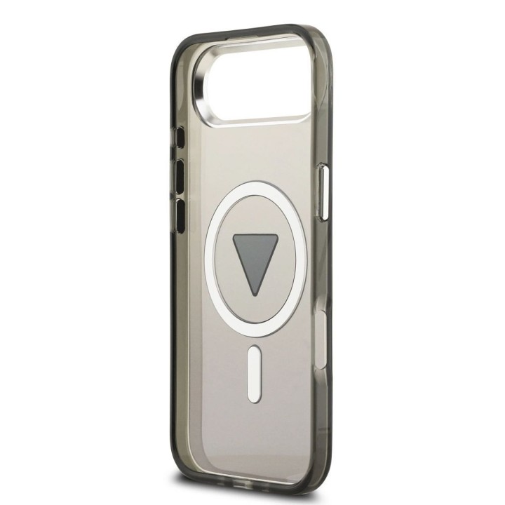 GUESS case for IPHONE 17 Air compatible with MagSafe GUHMP17MHGTMLCGK (IML Gradient W/ Triangle Logo) black